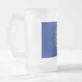 Mattierte Tasse aus Glas mit der Flagge von New Ha (Links)