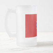 Mattierte Tasse aus Glas mit der Flagge von Tennes (Links)