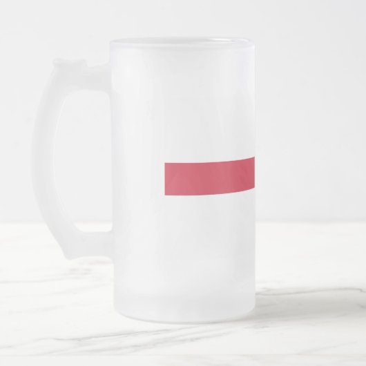Mattierte Tasse aus Glas mit englischer Flagge (Links)