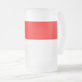 Mattierte Tasse aus Glas mit indonesischer Flagge (VorderseiteRechts)