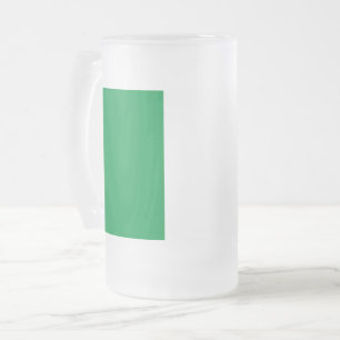 Mattierte Tasse aus Glas mit irischer Flagge