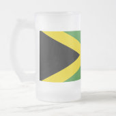 Mattierte Tasse aus Glas mit jamaikanischer Flagge (Links)