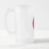 Mattierte Tasse aus Glas mit japanischer Flagge (Links)