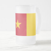 Mattierte Tasse aus Glas mit Kamerun (VorderseiteRechts)