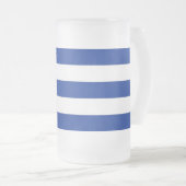Mattierte Tasse aus Glas mit kubanischer Flagge (VorderseiteRechts)
