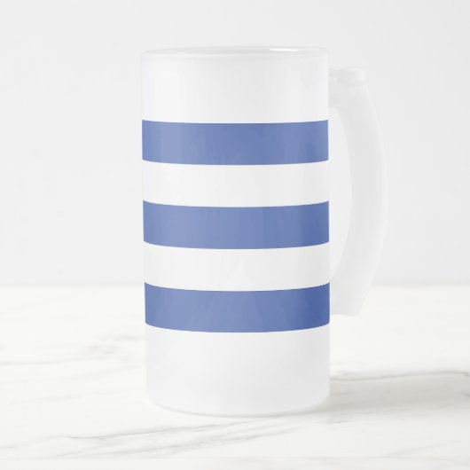 Mattierte Tasse aus Glas mit kubanischer Flagge (VorderseiteRechts)