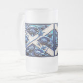 Mattierte Tasse aus Glas mit schottischem Thistles (Vorderseite Links)