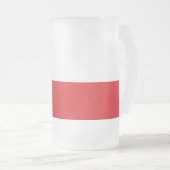 Mattierte Tasse aus Glas mit tschechischer Flagge (VorderseiteRechts)