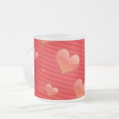 Mattierte Tasse aus Rotkehlglas (Vorderseite Links)