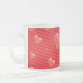 Mattierte Tasse aus Rotkehlglas (Links)
