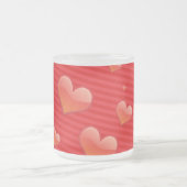 Mattierte Tasse aus Rotkehlglas (Mittel)