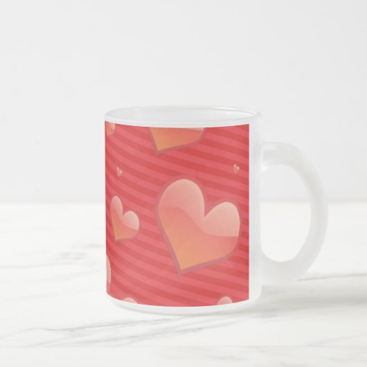 Mattierte Tasse aus Rotkehlglas (Rechts)