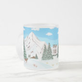 Mattierte Tasse aus Schneeberg (Vorderseite Links)