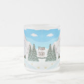 Mattierte Tasse aus Schneeberg (Mittel)