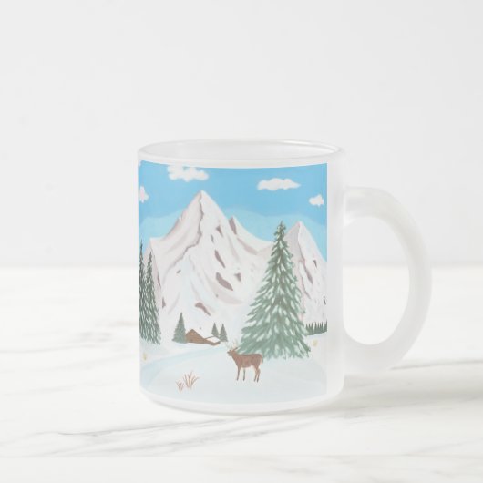 Mattierte Tasse aus Schneeberg (Rechts)
