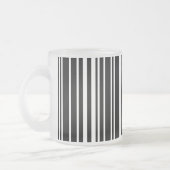 Mattierte Tasse aus Schwarzbarcode (Links)