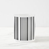 Mattierte Tasse aus Schwarzbarcode (Mittel)