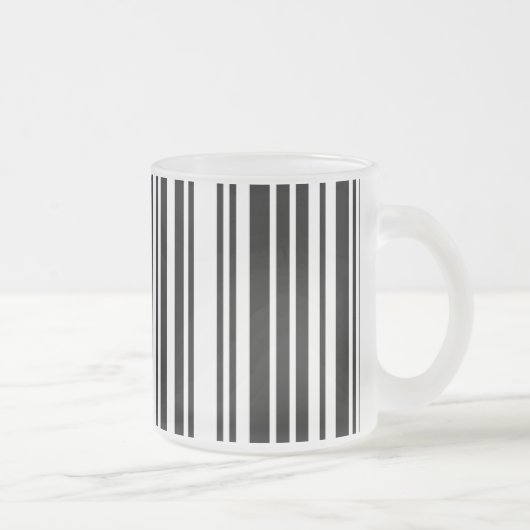 Mattierte Tasse aus Schwarzbarcode (Rechts)