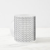 MATTIERTE Tasse aus STRICK (Vorderseite Links)
