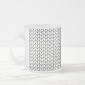 MATTIERTE Tasse aus STRICK (Links)