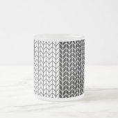 MATTIERTE Tasse aus STRICK (Mittel)