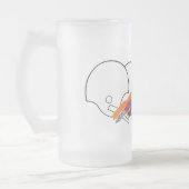 Mattierte Tasse: Das Spiel läuft Mattglas Bierglas (Links)