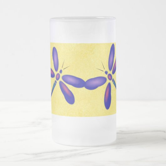 Mattierte Tasse der digitalen Libelle (Mittel)