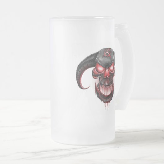 Mattierte Tasse - der Oran'Thul Schädel (VorderseiteRechts)