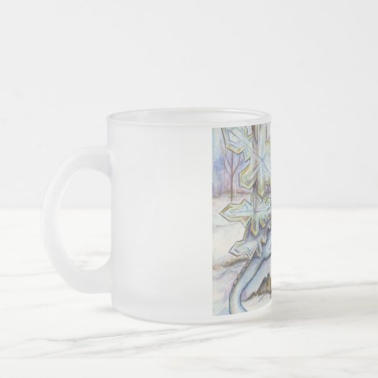 Mattierte Tasse des Eis-Drachen (Links)