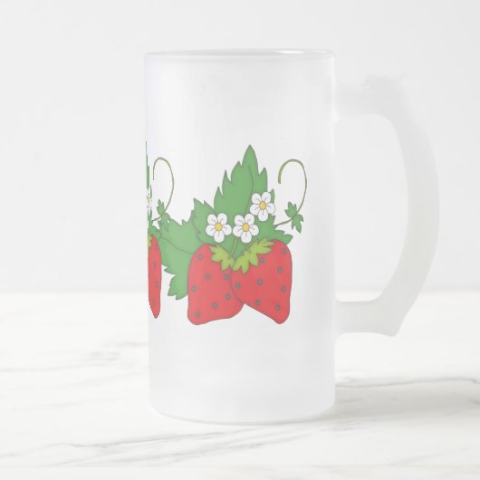 Mattierte Tasse des Erdbeerfrucht-Spaßes (Rechts)