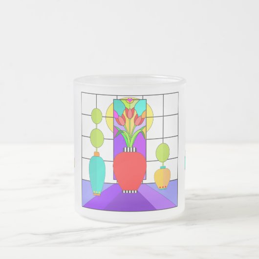 Mattierte Tasse des Fensters mit festgehaltenen Gl (Mittel)