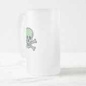 Mattierte Tasse des grünen Schädels (Vorderseite Links)