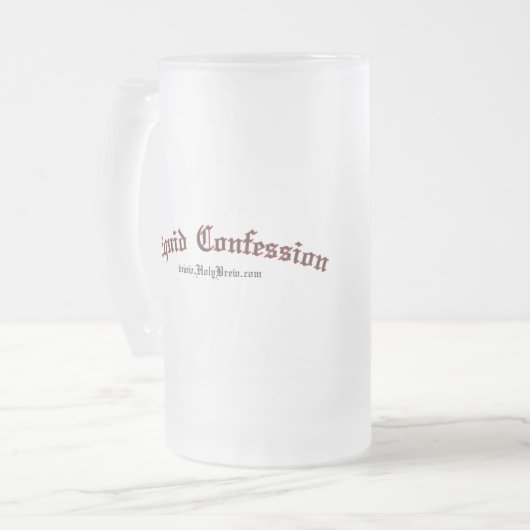 Mattierte Tasse des heiligen Brew - 16oz (Vorderseite Links)