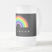 Mattierte Tasse des Regenbogens (VorderseiteRechts)