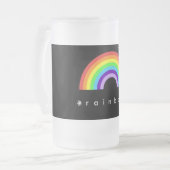 Mattierte Tasse des Regenbogens (Vorderseite Links)