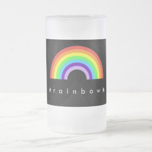 Mattierte Tasse des Regenbogens