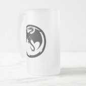 Mattierte Tasse des Schwarzen Drachen (Vorderseite Links)