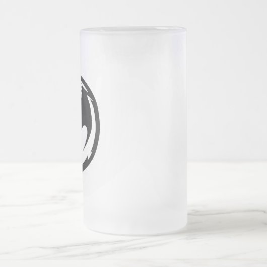 Mattierte Tasse des Schwarzen Drachen (Mittel)