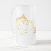 Mattierte Tasse Fische (Vorderseite Links)