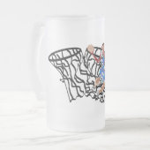 Mattierte Tasse: Fliegenhoch Mattglas Bierglas (Vorderseite Links)