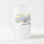 Mattierte Tasse für die Gastgeschenk Hochzeit (Vorderseite Links)