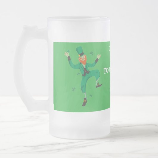 Mattierte Tasse für Glasbäer - St. Patrick's Day D (Links)