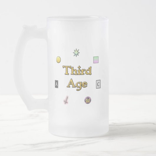 Mattierte Tasse im dritten Alter (Links)