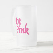 Mattierte Tasse in Hot Pink (Vorderseite Links)