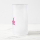 Mattierte Tasse in Hot Pink (Mittel)