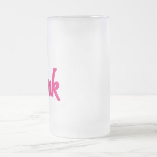 Mattierte Tasse in Hot Pink (Mittel)