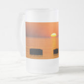 Mattierte Tasse in Orange (Vorderseite Links)