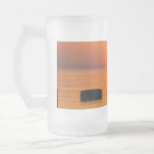 Mattierte Tasse in Orange (Links)