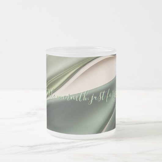 Mattierte Tasse in stilvoller Grafik (Mittel)