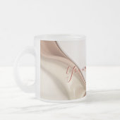 Mattierte Tasse in stilvoller Grafik (Links)